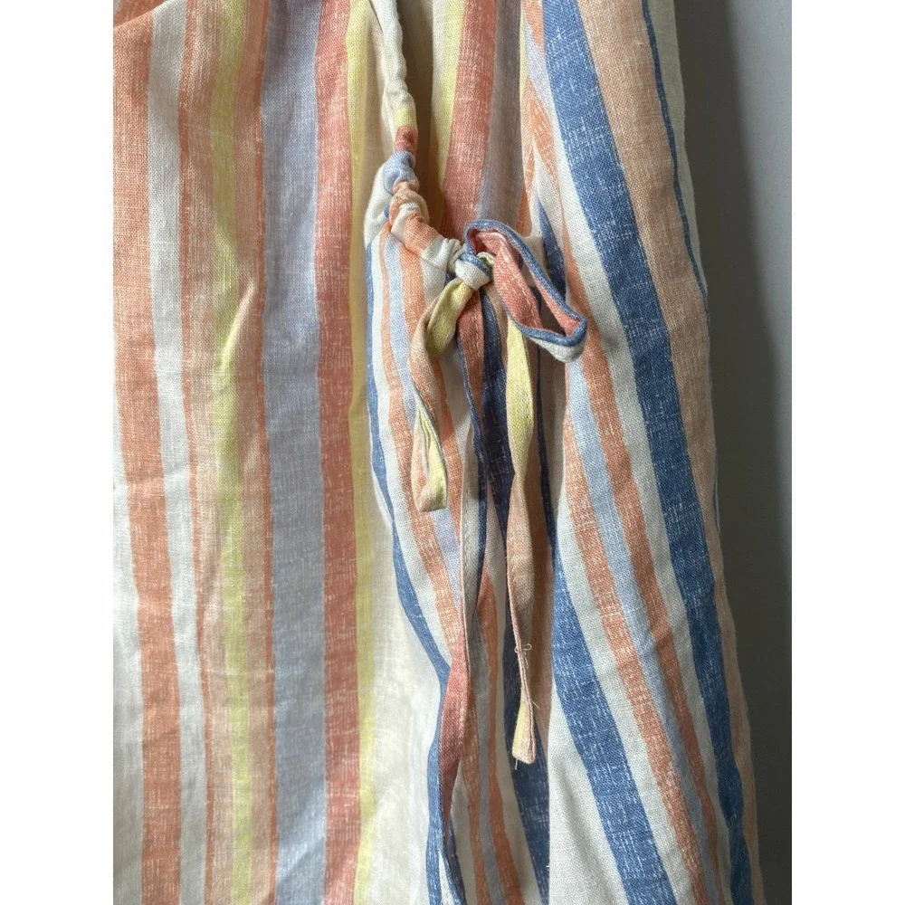 Copper Key Womens Linen Skirt Size Large Tenniscore Lined‎ Coastal Cottagecore